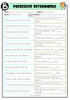 Vorschau - Arbeitsblätter - Possessive Determiners - Tandem Activity - Seite 3
