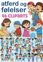 forhåndsvisning - clipart sett atferd og følelser illustrasjoner for sosial læring i grunnskolen - omslagsark
