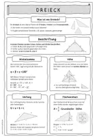 Vorschau - Merkblätter - MERKBLATT – Dreieck – Winkelsumme, Umfang und Flächeninhalt - Seite 2