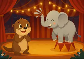 Aperçu - Affichage - Otto va au cirque - Kamishibaï en PDF à imprimer. - Page 3
