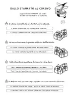 anteprima - Esercizi - Dallo stampato al corsivo - Natale - Pagina 1