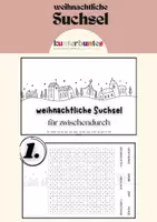 Vorschau - Spiele - Suchsel / Wortgitter Weihnachten - Deckblatt