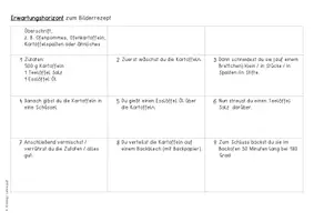 Vorschau - Arbeitsblätter - Bilderrezept Ofenkartoffeln - Wir schreiben ein Rezept - Seite 3