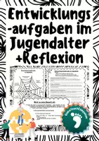 Vorschau - Arbeitsblätter - Entwicklungsaufgaben im Jugendalter/Pubertät – Mein Weg zum Erwachsenwerden - Deckblatt