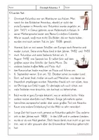 Vorschau - Arbeitsblätter - Sachtext mit Lesestrategien - Christoph Kolumbus - 3. und 4. Klasse - Seite 1