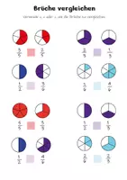 Vorschau - Arbeitsblätter - Brüche Vergleichen - Bruchrechnen Mathe 3. Klasse & 4. Klasse - Seite 2