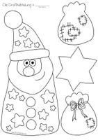 Vorschau - Mal- und Bastelvorlagen - 🧑🎄 Mini-Nikoläuse - Seite 2