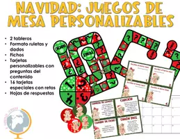 Vista previa - Juegos / Gamificación - Navidad: juego de mesa personalizable - página 1