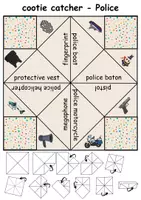 Vorschau - Arbeitsblätter - Polizei / Police: Himmel und Hölle / Cootie Catcher - Englisch - Seite 3