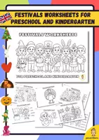 Vista previa - Hojas de trabajo - Festivals Worksheets for Preschool and Kindergarten INFANTIL - Portada