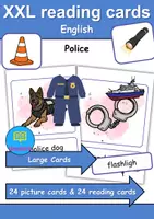 Vorschau - Arbeitsblätter - XXL Picture-word cards: Polizei / Police - Englische XXL Bildkarten & Lesekarten - Deckblatt