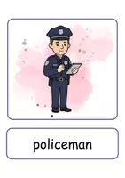 Vorschau - Arbeitsblätter - XXL Picture-word cards: Polizei / Police - Englische XXL Bildkarten & Lesekarten - Seite 2