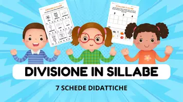 anteprima - Esercizi - Divisione in sillabe: 7 schede didattiche per praticarla - Pagina di copertina