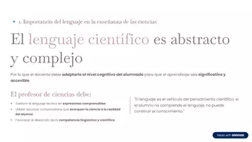 Vista previa - Unidades / Secuencias / Situaciones de Aprendizaje - TEMA-8-Estrategias-docentes-y-adaptacion-del-lenguaje-cientifico - página 1
