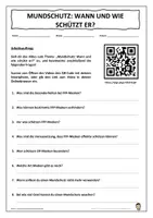 Vorschau - Unterrichtsreihen - Coronavirus - Mundschutz - Homeschooling - Deckblatt