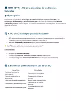 Vista previa - Unidades / Secuencias / Situaciones de Aprendizaje - 💻 TEMA 13 Y 14 – TIC en la enseñanza de las Ciencias Naturales - Portada