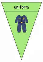 Vorschau - Mal- und Bastelvorlagen - Polizei / Police: Pennants Banner - Für Girlande oder Kette (Deko) - Englisch - Seite 3