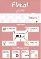 Vorschau - Präsentationen/Tafelbilder - Plakat gestalten: Tafelmaterial - Deckblatt