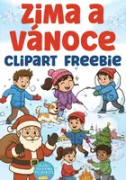 Náhled - Zima a Vánoce zdarma cliparty gratis - krycí list