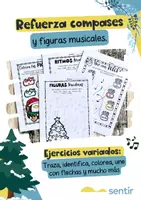 Vista previa - Hojas de trabajo - 25 Hojas de Ritmo Teoría Musical | Compases y Figuras - página 1