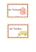 Vorschau - Bildkarten - Wortschatzkarten zum Thema Schule - Seite 3
