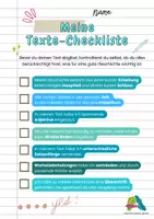 Vorschau - Merkblätter - Texte-Checkliste - Hilfestellung beim Überarbeiten eines Textes - Seite 1