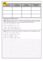 Vorschau - Arbeitsblätter - Schnittpunkte quadratischer Funktionen - Arbeitsblatt - Seite 1