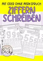Vorschau - Arbeitsblätter - Ziffern schreiben 0 bis 9 (mit oder ohne Merkspruch) - Deckblatt
