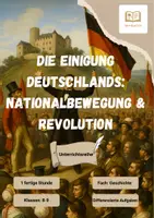 Vorschau - Stundenentwürfe - Die Deutsche Nationalbewegung & Revolution - Deckblatt