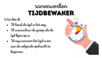Voorbeeld - Rollenkaarten groepswerk – samenwerken (3e graad) - Pagina 1