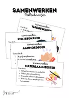 Voorbeeld - Rollenkaarten groepswerk – samenwerken (3e graad) - Voorblad