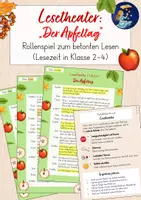 Vorschau - Arbeitsblätter - Lesetheater: Der Apfeltag (Dialoglesen) - Deckblatt