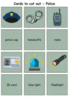 Vorschau - Spiele - Picture-word cards - Polizei / Police - Englische Bildkarten - Seite 2