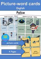 Vorschau - Spiele - Picture-word cards - Polizei / Police - Englische Bildkarten - Deckblatt