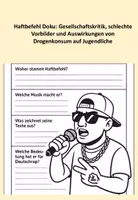 Vorschau - Arbeitsblätter - Haftbefehl Doku: Drogenkonsum, Vorbilder und Gesellschaftskritik am Beispiel der Doku - Seite 1