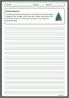 Vorschau - Arbeitsblätter - Schreibtraining zur Weihnachtszeit - 2. Klasse - Seite 1