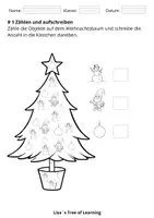 Vorschau - Arbeitsblätter - Zählen & Verbinden Weihnachten ZR 10 (Vorschule / 1. Klasse) - Seite 2