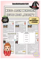 Vorschau - Arbeitsblätter - Moderne Hexenverfolgung (Hexenjagd in Afrika) - Deckblatt
