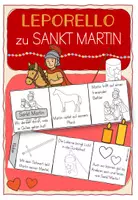 Vorschau - Mal- und Bastelvorlagen - Leporello zu Sankt Martin - Deckblatt