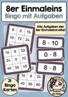 Vorschau - Spiele - 8er Einmaleins Bingo (auch als Lotto) - Deckblatt