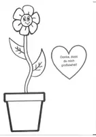 Vorschau - Mal- und Bastelvorlagen - Bastelvorlage: Faltbild "Blume" zum Muttertag - Seite 2