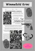 Vorschau - Stundenentwürfe - Wimmelbild Krimi - DEUTSCH FÜR ZWISCHENDURCH - Kreatives Schreiben - Deckblatt