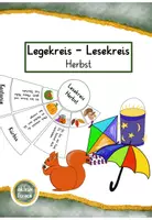 Vorschau - Spiele - Legekreis, Lesekreis, einfach, Fördermaterial, Herbst - Deckblatt