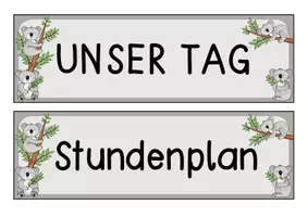Vorschau - Mal- und Bastelvorlagen - Riesiges Materialpaket - Koalaklasse (18 Materialien) - Seite 2