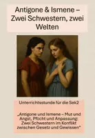 Vorschau - Stundenentwürfe - Sophokles: Antigone & Ismene Stundenentwurf für die Sek2 - Deckblatt