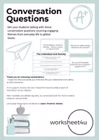 Vorschau - Spiele - Conversation Questions - The Individual and Society - Deckblatt