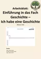 Vorschau - Arbeitsblätter - Arbeitsblatt: Ich habe eine Geschichte - Deckblatt