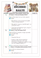 Vorschau - Stationenlernen - Bücherei Rallye (Lesen und Lesemotivation, Buchvorstellung) - Seite 1