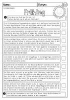 Vorschau - Arbeitsblätter - Lesespaziergang Frühling (2., 3. Klasse) - Seite 3