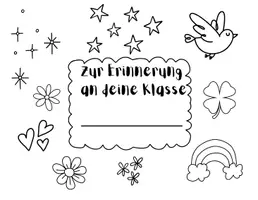 Vorschau - Arbeitsblätter - Erinnerungsbuch - Deckblatt